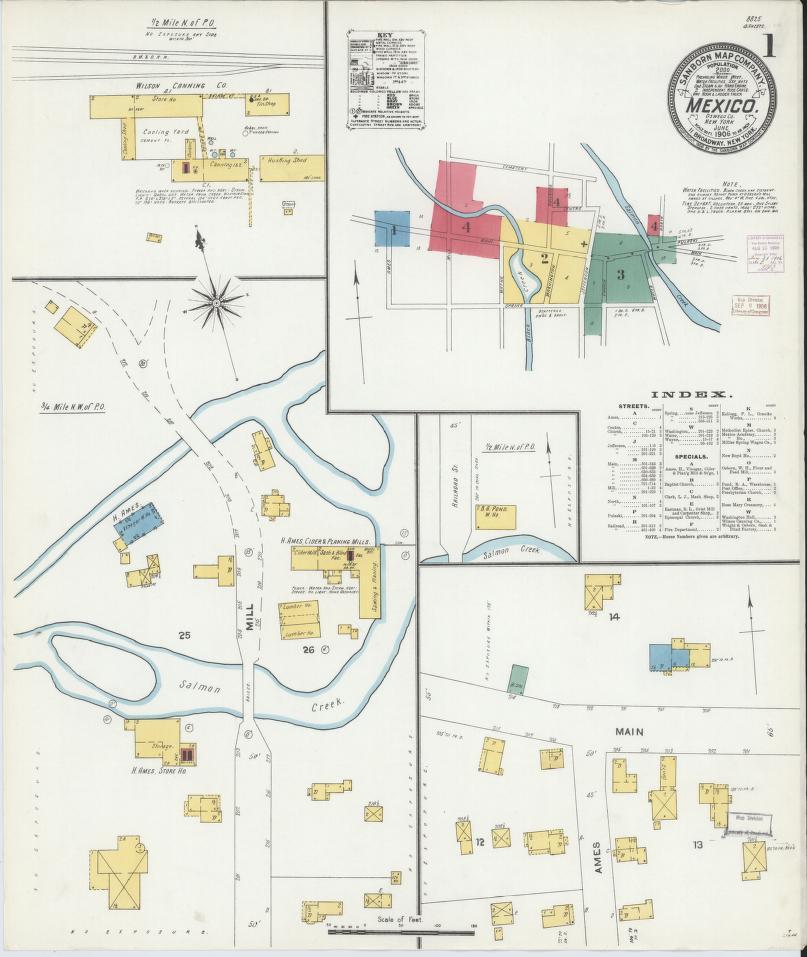 1906 Sanborn map sheet 1 thumbnail