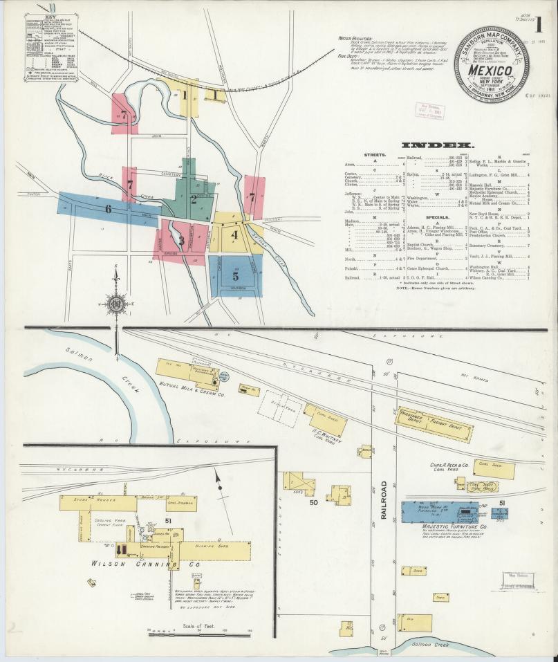1911 Sanborn map sheet 1 thumbnail