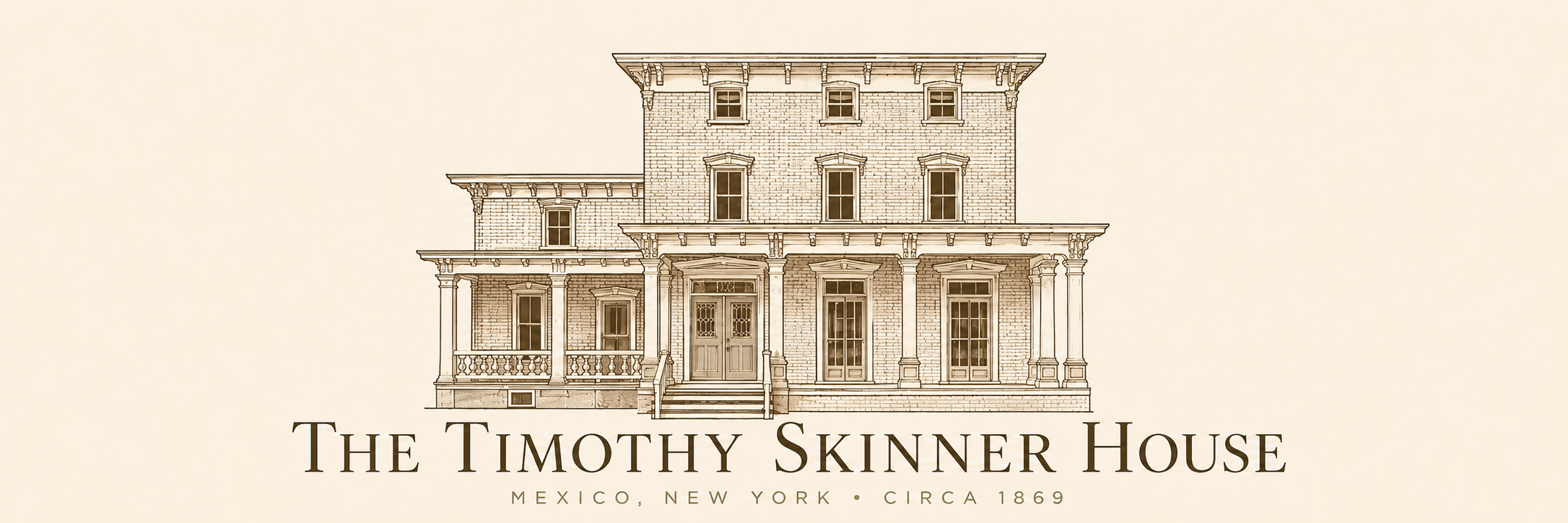The Timothy Skinner House, Mexico, New York, circa 1869